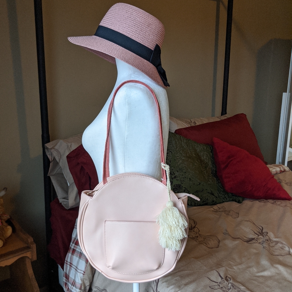 Blush Pink Round Purse - Picture 6 of 8